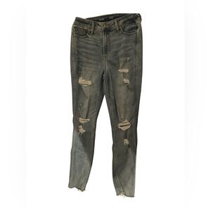 Old Navy Light Blue Distressed Skinny Jeans